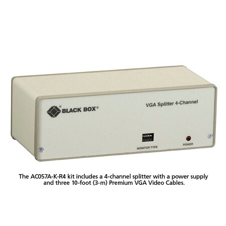 Black Box 4 Chan Video Splitter Vga AC057A-K-R4